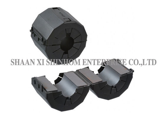 Noyau fendu de ferrite cylindrique, rupture sur des noyaux de câble de suppression d'IEM de ferrite